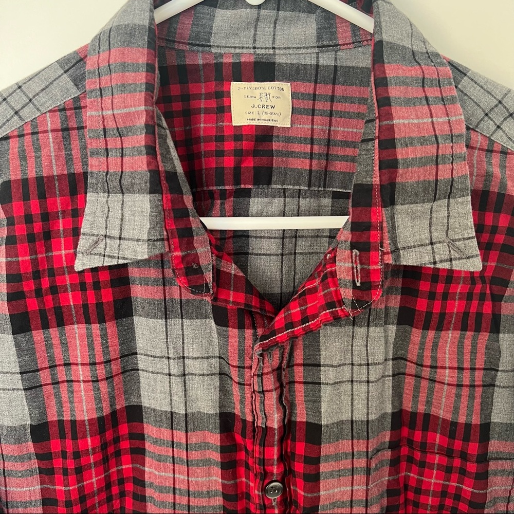 J. Crew Plaid Cotton Shirt